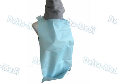 Baberos de papel disponibles pacientes con el bolsillo, 2 manejan/3 capas de los baberos disponibles impresos aduana