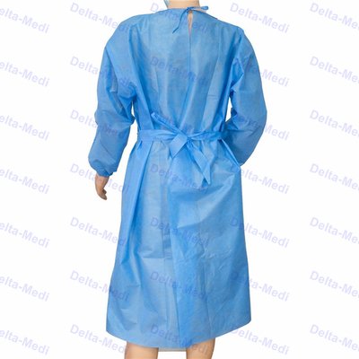 Puño disponible del punto del traje del hospital de la prenda impermeable del vestido quirúrgico del visitante anti del virus